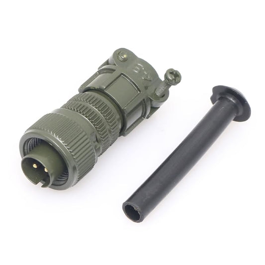 MS3106A-10SL-4P Circular Industrial Connectors,2Pin Male,Straight,MIL-DTL-5015 Series Waterproof Aviation Sockets,Threaded Connectors,Solder Type,for Aviation and Industrial environments - color: MS3106A10SL-4P