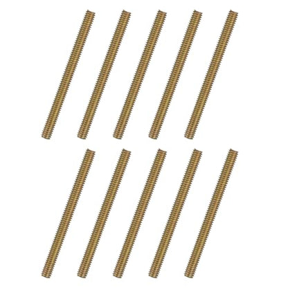 uxcell 10pcs Fully Threaded Rods 5/16x3-1/2 All Thread Studs Long Threaded Screw Carbon Steel for Furniture Garden Railing Mounting Assembly Fastening Frame Connection Colorful Zinc - size: 5/16x3-1/2"