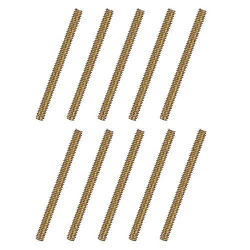 uxcell 10pcs Fully Threaded Rods 5/16x3-1/2 All Thread Studs Long Threaded Screw Carbon Steel for Furniture Garden Railing Mounting Assembly Fastening Frame Connection Colorful Zinc - size: 5/16x3-1/2"