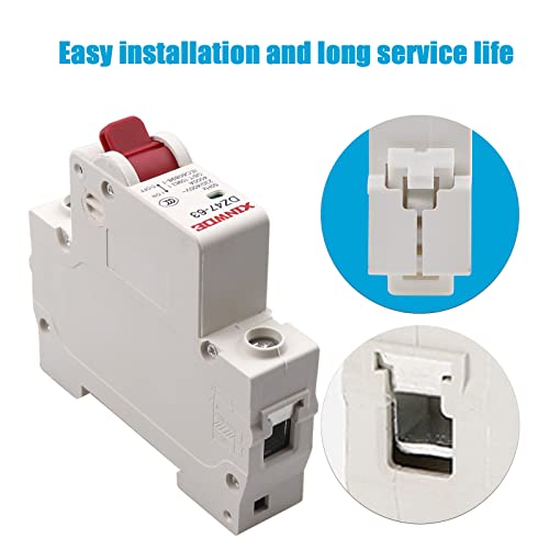 AC Miniature Circuit Breaker 3A 230V/400V 1 Pole DIN Rail Mount Circuit Breaker DZ47-63 Circuit Breaker for Home Circuits - size: 3A