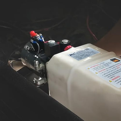 KTI-12VDA3Q Compact 12 VDC Hydraulic Power Unit with Single Double Acting and 3 Quart Capacity for Smooth Operation