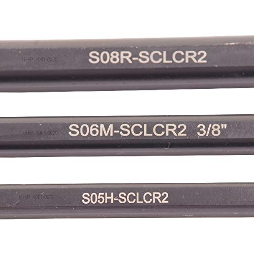 HHIP 1001-0020 3 Piece (5/16-3/8 & 1/2 Inch) SCLCR Indexable Boring Bar Set - size: 5/16, 3/8 & 1/2 (T-8), style: A, B, C Style 3 Piece Set