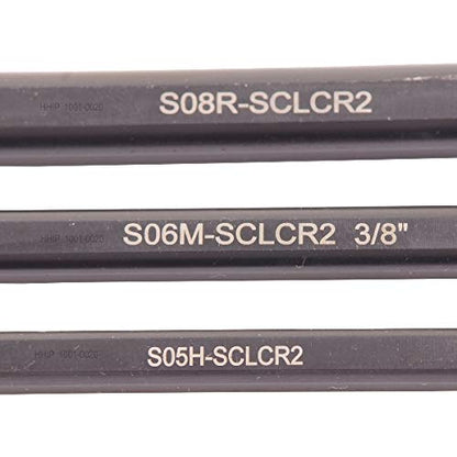 HHIP 1001-0020 3 Piece (5/16-3/8 & 1/2 Inch) SCLCR Indexable Boring Bar Set - size: 5/16, 3/8 & 1/2 (T-8), style: A, B, C Style 3 Piece Set