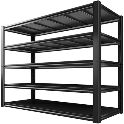 REIBII 48.2" W Garage Shelving, 3000LBS Heavy Duty Shelf for Basement Shed - size: 72.2"H x 24.2"D x 48.2"W