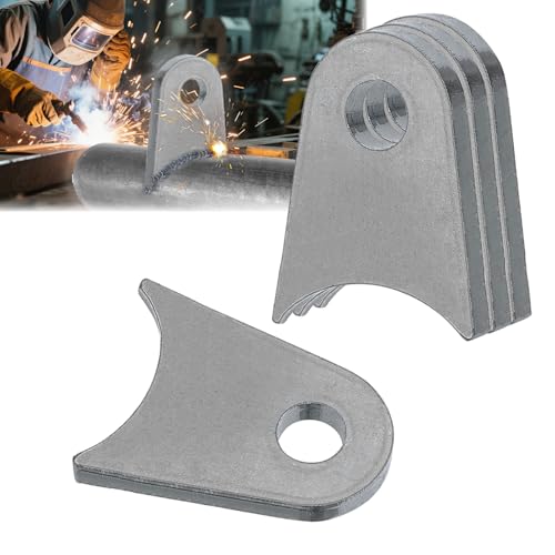 Weld on Tabs, Axle Weld on Shock Mounts, 1/2" Hole, 1/4" Thick, 4 Pcs - color: 1.5" Axle Mount-1/4" Thick Uncoated