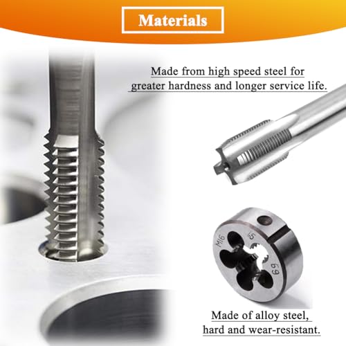 Metric Tap and Die Set M16 x 1.5mm HSS Machine Thread Tap and Alloy Steel Round Die Right Hand