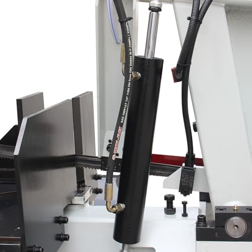 KAKA INDUSTRIAL Hydraulic Cylinder for Metal Bandsaw, 18.3" Retracted to 25.6" Extended Length, M16 Thread Mounting Hole, Replacement for Metal Cutting Bandsaw Equipment BS-2114T - size: BS-2114T Hydraulic Cylinder
