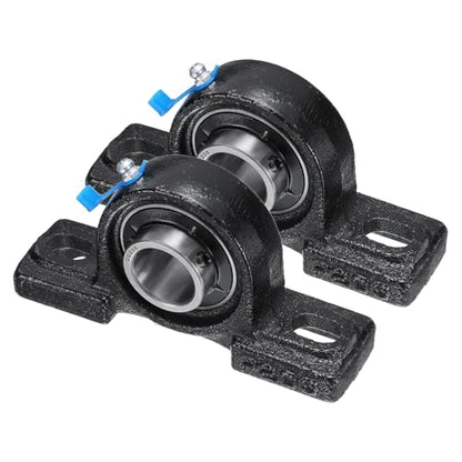 uxcell 2pcs UCP205 Pillow Block Bearings 25mm Bore Bearing Units Cast Steel Flange Mounted Bearing Housing - size: UCP205 ID 25mm