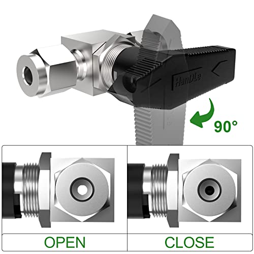 TAISHER 1PCS 316 Stainless Steel Compression Valve, 3/4" Tube OD x 3/4" Tube OD Straight Adapter - size: 3/4" OD