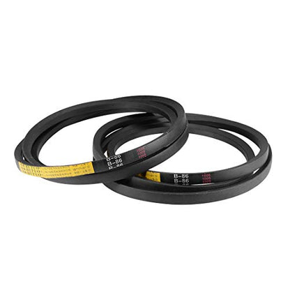 uxcell B86 V-Belts 86" Pitch Length, B-Section Rubber Drive Belt 2pcs - size: 86"