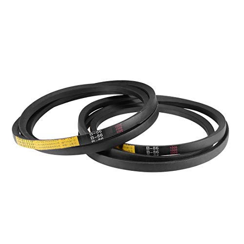 uxcell B86 V-Belts 86" Pitch Length, B-Section Rubber Drive Belt 2pcs - size: 86"