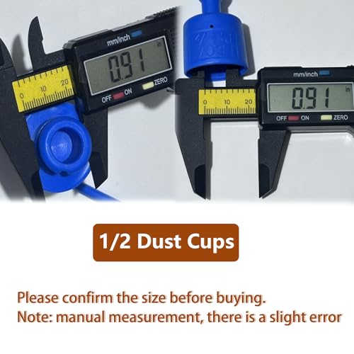 1/2" Hydraulic Fitting Caps and Plugs 8PCS Hydraulic Dust Caps - size: 1/2