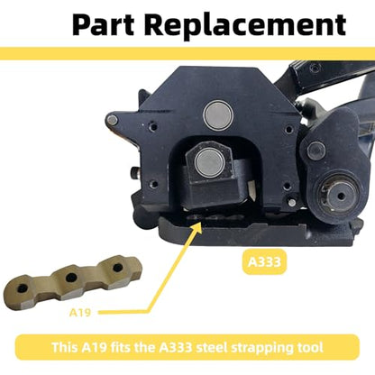 Replacement Die Half A19 for A333 Steel Strapping Tool - style: A19