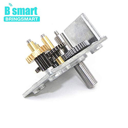 BRINGSMART JGY-370 12V 210rpm DC Worm Gear Motor Self-Lock Electric Motor - size: 12V 210rpm