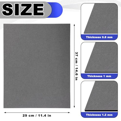 3 Pcs Non Asbestos Gaskets Material 15"x11.8" High-Temperature Multiple Thickness Gasket Making Material Sheet 0.8/1 /1.2 mm Stable Sealing for Small Engine Repair, Lawn Mower, Motorcycle, Generator