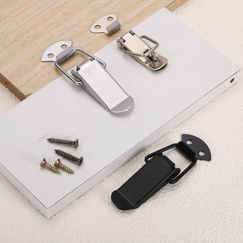 HARFINGTON 4 Pcs 0.8" (Overall Length:3.54") Spring Loaded Toggle Latch - size: 3.54"