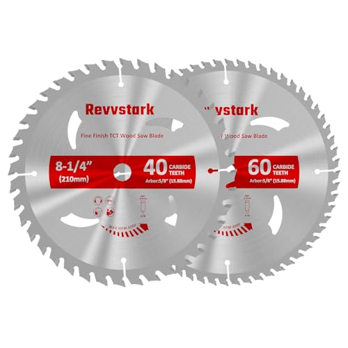 Circular Saw Blade 8-1/4 Inch 40T&60T for Cutting Various Wood - size: 8-1/4 In 40&60T