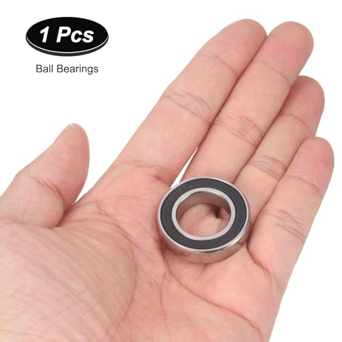 uxcell 6903-2RS Hybrid Ceramic Deep Groove Ball Bearings 17x30x7mm Si3N4 Silicon Nitride Balls Steel Rings Double Sealed Bearing for Motors, CNC Spindles (ABEC5) - size: 6903-2RS