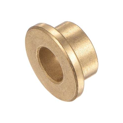 HARFINGTON 8pcs Flange Bearing Sleeve 10mm Bore 16mm OD 10mm Length 3mm Flange Thickness Bronze Bushing Self Lubricating Bushings Sleeve for Industrial Equipment - size: 10mm x 16mm x 10mm