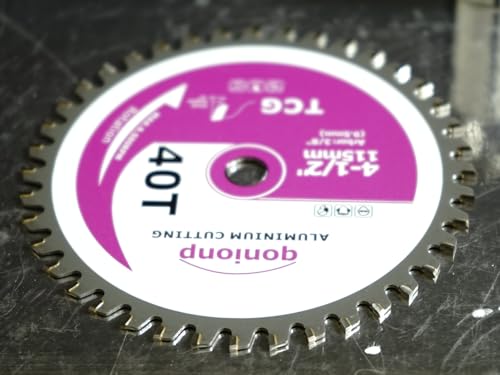 4-1/2" Aluminium Cutting Circular Saw Blade, TCG 40T, 3/8" Arbor
