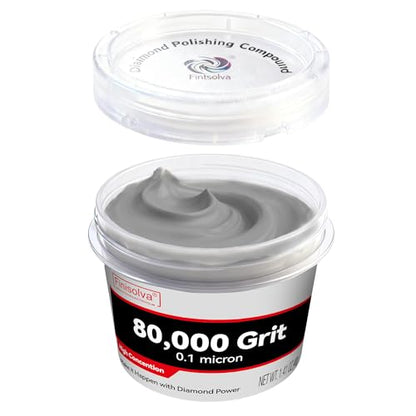Diamond Paste Polishing Compound, 80,000 Grit, 40 G/1.41 Oz, Mirror Finish - size: 80,000Grit, style: 1.41 oz (40g)