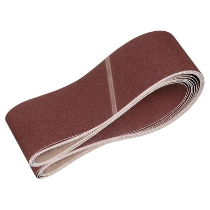 HARFINGTON 6 x 89 Inch Sanding Belts, 10 Pcs 60 Grits Aluminum Oxide Abrasive Belt Sander File Belt for Woodworking, Metal Polishing, Knife Sharpener - size: 6 x 89 Inch(60 Grit)