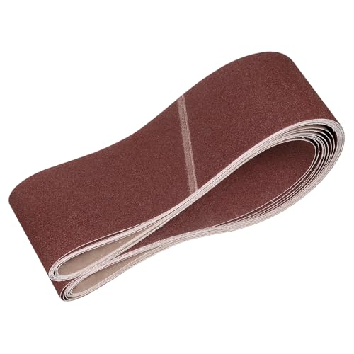 HARFINGTON 6 x 89 Inch Sanding Belts, 10 Pcs 60 Grits Aluminum Oxide Abrasive Belt Sander File Belt for Woodworking, Metal Polishing, Knife Sharpener - size: 6 x 89 Inch(60 Grit)