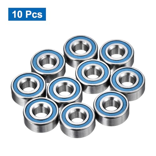 uxcell 10 Pcs MR104-2RS Micro Bearings, 4x10x4mm Chrome Steel, ABEC7 - size: MR104-2RS