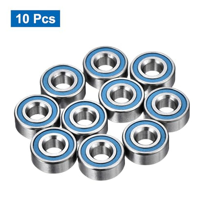 uxcell 10 Pcs MR104-2RS Micro Bearings, 4x10x4mm Chrome Steel, ABEC7 - size: MR104-2RS