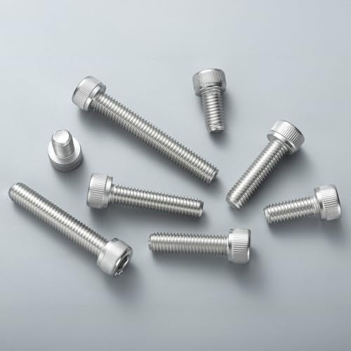 M6-1.0 x 50mm Bolt, 30PCS M6 Hex Socket Head Cap Screws Bolts, 304 Stainless Steel 18-8, Full Threads, Allen Socket Drive, with Hex Spanner - size: M6x50mm