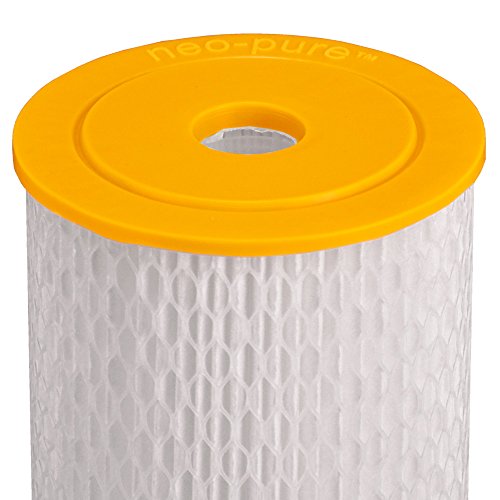Neo-Pure PS-45200-50 20 BB Standard Efficiency Pleated Water Filter 50 Micron – Compatible with Standard Housings, Suitable for Residential, Commercial Use – Case of 6