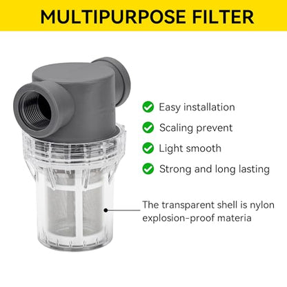 3/4'' Female NPT in-Line Strainer - Garden Hose Filter for High Pressure Washer, Sediment Filter with 60 Mesh Stainless Steel Screen (3/4'' 60 Mesh) - style: 3/4'' 60Mesh