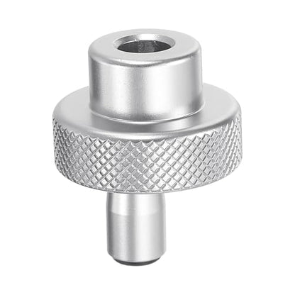 HARFINGTON Aluminum Alloy Handwheel 30mm OD 9mm Bore Lathe Hand Wheel with Rotate Handle Aluminum Milling Machine Handle with Wrench and 2pcs Screws for Milling Machine Lathe, Silver Tone - size: 30mm x 9mm
