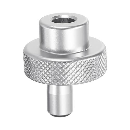 HARFINGTON Aluminum Alloy Handwheel 30mm OD 9mm Bore Lathe Hand Wheel with Rotate Handle Aluminum Milling Machine Handle with Wrench and 2pcs Screws for Milling Machine Lathe, Silver Tone - size: 30mm x 9mm