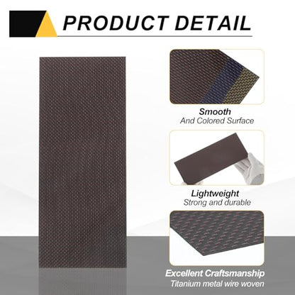 MECCANIXITY Carbon Fiber Sheet 250x100x2mm 3K Carbon Fiber Board with Metallic Threads Plain Weave Glossy Surface Laminate Plate Panel for Automotive, Cars, RC Models, Drones, DIY, Red - color: Red, size: 250x100x2mm
