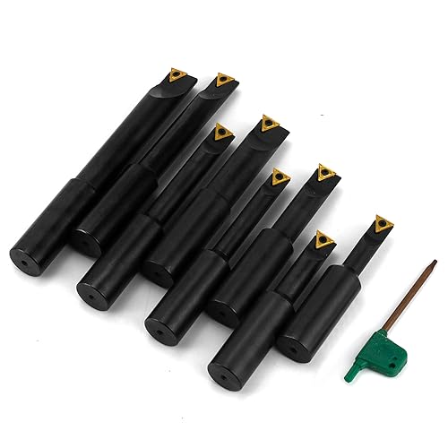 8 Pcs 3/4" Round Shank Indexable Boring Bar Set