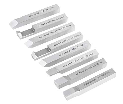 Accusize Industrial Tools HSS Tool Bit Pre-Ground, 3/8 in, 2662-2003 - size: 3/8 in