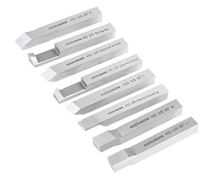 Accusize Industrial Tools HSS Tool Bit Pre-Ground, 3/8 in, 2662-2003 - size: 3/8 in