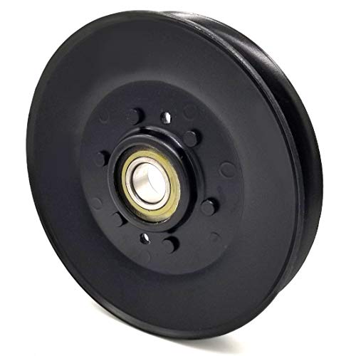 6 Inch Dia 3/4 Inch Bore Steel V-Groove Idler Pulley Replacement for John Deere TCA17540 C