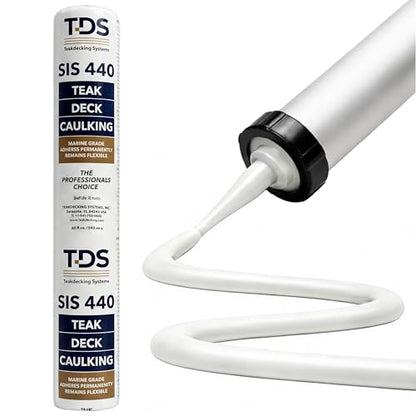 Teakdecking Systems (TDS) SIS440 Marine Caulk Sausage 20oz - White - color: White, size: 20 oz