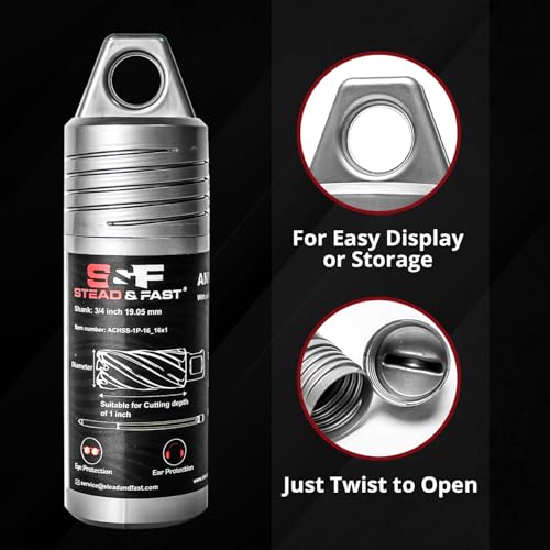 S&F STEAD & FAST Annular Cutter Set 2 Pcs, 13/16" x 2" DOC, Mag Drill Bits - style: 2P-13_16x2