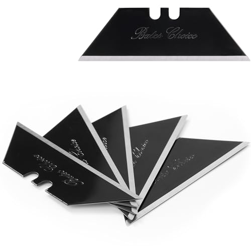 Bates Utility Knife Blades, 40 Pack - Box Cutter & Razor Blades Replacement, Refills for Box Cutters - color: Black, size: 40 Pack