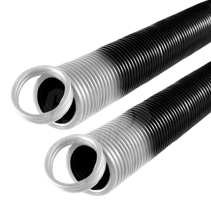 110 lb. Heavy-Duty Double-Looped Garage Door Extension Spring (2-Pack) | Springs for Garage Door Repair Garage Hardware Parts (110-White) - size: 110-White
