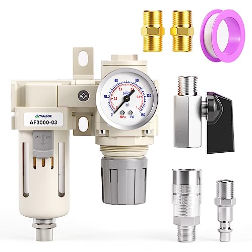 TAILONZ 3/8"NPT 2-in-1 Filter Regulator (AF3000+AR3000) - color: Filter+Regulator, size: 3/8"NPT