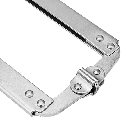 NINGWAAN 2 PCS 18 Inch C Clamp Locking Pliers, Heavy Duty C Locking Pliers with Swivel Pad, Welding Vise Grip Clamps Face Clamps for Woodworking and Welding