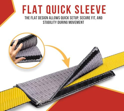 Mytee Products Yellow Polyester Web Sling Wear Pad for Rigging and Lifting Slings Protection - size: 1 - Pack, style: Cordura Flat Sleeve (4" x 24")