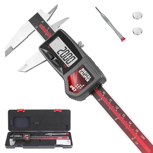 IP67 Digital Caliper 0-6" Range Electronic Measuring Tool