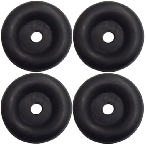 (4 Pack) 2.5" Trailer Ramp Door Bumper, Compatible with Truck Cargo Hatch - Round Rubber Bump Stops