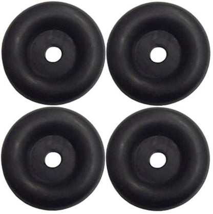 (4 Pack) 2.5" Trailer Ramp Door Bumper, Compatible with Truck Cargo Hatch - Round Rubber Bump Stops
