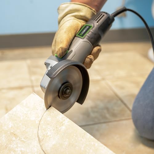 GENESIS GAG745 7 Amp 4-1/2 in. Angle Grinder, Corded Electric Grinder with 11,000 RPM, Tool-Less Wheel Guard, Spindle Lock, Lock-On Switch, Auxiliary Handle & Grinding Wheel GAG745 - size: 7 Amp 4-1/2 Angle Grinder
